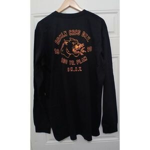 Brooklyn circus 2xl Mens longsleeve graphic tshirt black yellow crewneck